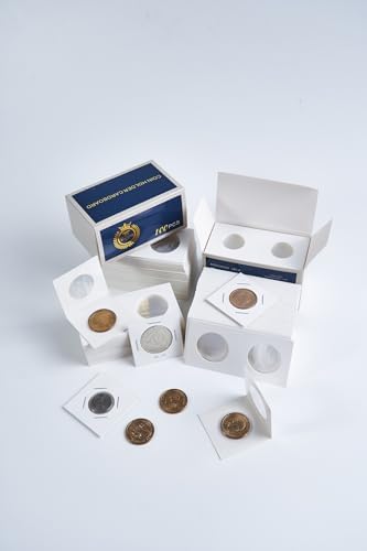 Boen 35mm Coin Flips 300Pcs 2x2 Cardboard Holders - Image 3