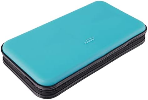 Heavy Duty CD/DVD Case - 72 Capacity Hard Shell Holder for Car, Disc Binder, Protective Blu-ray Wallet (SkyBlue) - Image 4