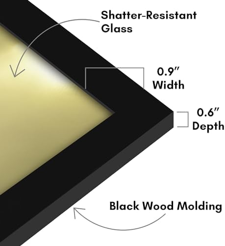Americanflat 18x12 Picture Frame - Engineered Wood - Black - Image 3