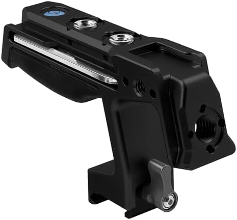 KONDOR BLUE | Talon NATO Top Handle for Camera Cages | Quick Release NATO Clamp, Dual NATO Rails,3/8-16 ARRI-Style and 1/4-20 Anti-Twist Mounts, Dual Cold Shoes, Bubble Level, Built-In 4mm Hex | Black - Image 4