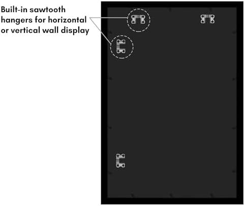 Americanflat 19x28 Poster Frame - Engineered Wood - Black - Image 6