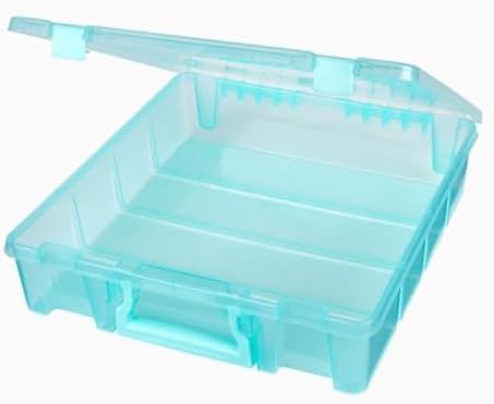 ArtBin 6955AA Super Satchel 1-Compartment Box, Art & Craft Organizer, Translucent Aqua (Pack of 3) - Image 2