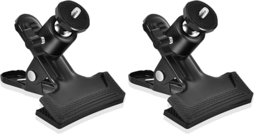 UTEBIT 2 Pack Tripod Camera Mount Clip with 360 Swivel Mini Ballhead, Black by UTEBIT
