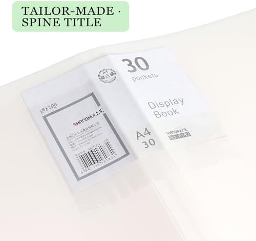 Tamaki Binder with Plastic Sleeves for A4 Size, 30 Pocket, 1 Pack, White - Image 4