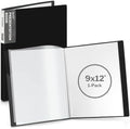 Dunwell 9x12 Presentation Binder, 24 Pockets, Displays 48 Pages, Aqua by Dunwell