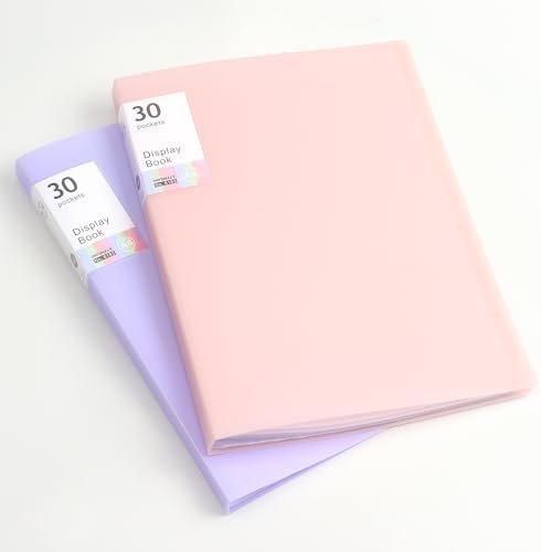 Tamaki Binder with Plastic Sleeves for A4 Size, 30 Pocket, 1 Pack, Pink - Image 5