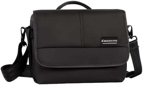 Besnfoto Camera Bag Small DSLR Camera Shoulder Bag for Photographer Waterproof Messenger Bag Crossbody Case Compatible with Canon Sony Nikon by Besnfoto