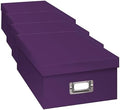 Pioneer B-1 Photo/Video Storage Box - Holds over 1,100 Photos up to 4x6" or 10 VHS Videos, Solid Color: Bright Purple. (Pack of 4) by PioneerPhotoAlbums