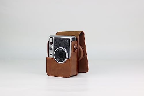 Fujifilm Instax Mini EVO Hybrid Brown Instant Camera | Instax Mini Twin Pack Instant Film | 32GB microSD Card with Adapter | Brown Camera Case - Image 6