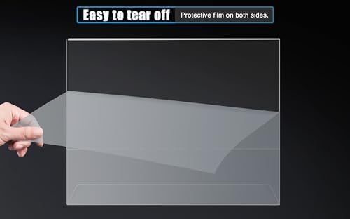 xydstay 6pack Acrylic Sign Holder Horizontal, 8.5x11 L Shape Clear Plastic - Image 3