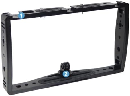 Camera Stabilizer Tray with Dual Handles Lights and Tripod Mount Bracket Compatible with Standard Mounting Accessories(with Wrist Strap) - Image 3