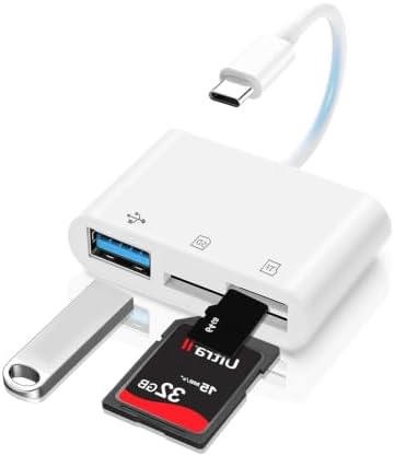USB C Dual Slots with OTG Camera Digital Adapter by DICKMITH