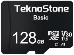 128GB Basic MicroSDXC TF Memory Card with Adapter 1 Pack by Teknostone
