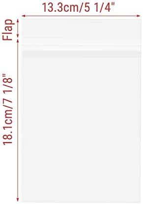 Golden State Art 5x7 Inch Crystal Sealed Clear Plastic Sleeves,100 Pack - Image 2