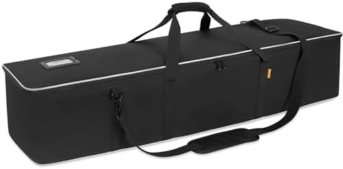 Multifunctional Tripod Bag 45 X 10 X 10 Inches / 114 X 25 X 25 cm Heavy Duty Tripod Carrying Case with Handle for Lights, Speakers, Cameras, Booms, Microphone Stands, Black by ITHWIU