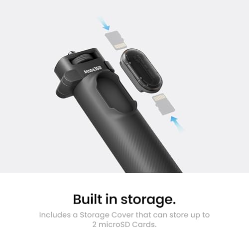 Insta360 Foldable 2-in-1 Selfie Stick Remote Kit with Invisible Stick, Built-in Tripod, Ideal for Vlogging, Hiking, Group Shots, Supports X5, X4 Air, X4, X3 Action Cameras - Image 6