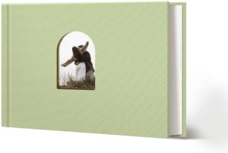 Vienrose Scrapbook Photo Album, 8x6 Inch, 26 Pages, Grass Green by Vienrose