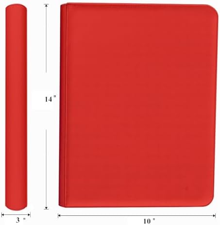 Comic Book Binder, 30 Pockets Comic Book Storage Album, for Current, Silver Age, Regular Comics Bagged and Boarded, Sleeves for Displaying Comic Books and Comics Book Storage (Red) - Image 2