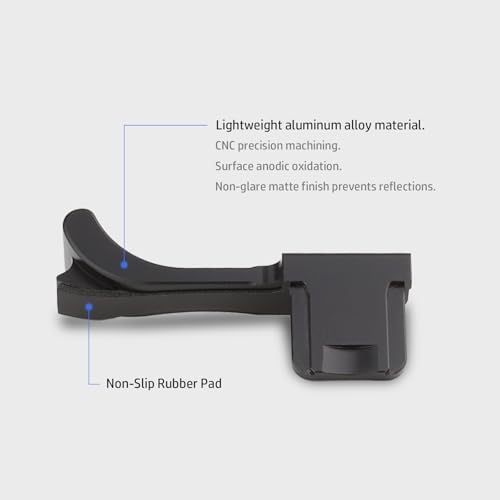 Haoge THB-M24B Metal Hot Shoe Thumb Up Rest Hand Grip for Leica M Typ240 M240, M-P Typ 240 M240P, M Typ262 M262, M-D Typ 262 Camera Black - Image 6