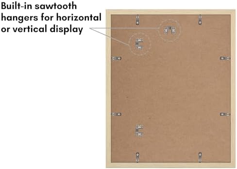 Americanflat 16x20 Poster Frame 2-Pack - Matted to 11x14 - Natural Oak - Image 6
