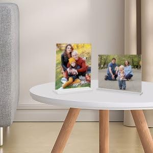 Acrylic Picture Frame 5x7 inches, 4 Pack Clear Plastic Picture Frames Holder Standing,Double Sided Picture Desktop Display for Photo Home Office -Vertical - Image 6