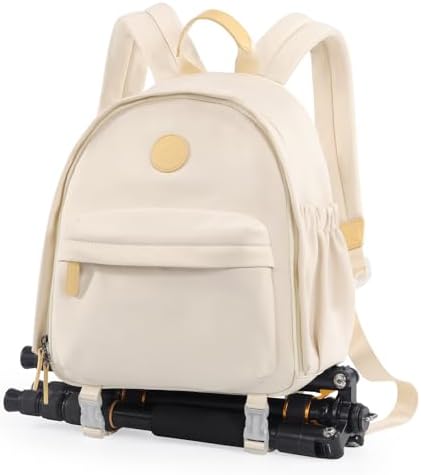 Cwatcun Camera Backpack for Women, Compact DSLR Bag with Tripod Strap by FocusonCameraBag