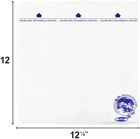(100) 12 Inch Record Inner Sleeves - 3-Layers of Archival Quality, Anti-Static HDPE with Rice Paper Enclosed Insert for Extra Rigidity #12IM - Image 6