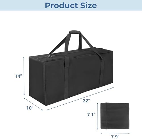COOLBEBE 32" Sports Duffle Bag - 73L Large Travel Duffel Luggage Bag - Image 5