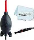 Giottos AA1900 Large Rocket Blaster Air Duster + VCC113 Micro-Fiber Cloth + Lens Optic Pen Cleaner by Giottos