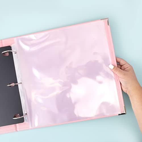 We R Memory Keepers 12x12 Photo Album Buttercup, Protect Memories and Photos, Soft, Acid-free Faux Leather, Classy Decorative Spine Label, Snag-free Rings, Includes 5 Page Protectors, Scrapbooking - Image 5