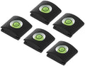 PATIKIL Camera Level Hot Shoe Cover Cap, 5 Pcs 1 Axis Universal Flashlight Bubble Level Camera Protector for Nikon for Fujifilm for Pentax DSLR/SLR Camera, Black by PATIKIL