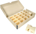 Lineco Archival Slide Storage Box, Clamshell Box, 11.68x6.37x2.25 Inch, Tan by Lineco
