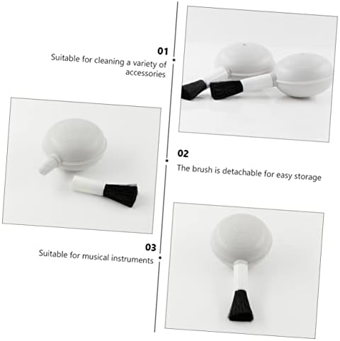 8 Piece Lens Blower Brush Cleaning Kit 2 in 1 ABS White - Image 4