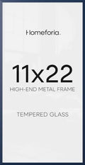 Homeforia 11x22 Blue Newspaper Picture Frame, High-End Metal, Glass by Homeforia
