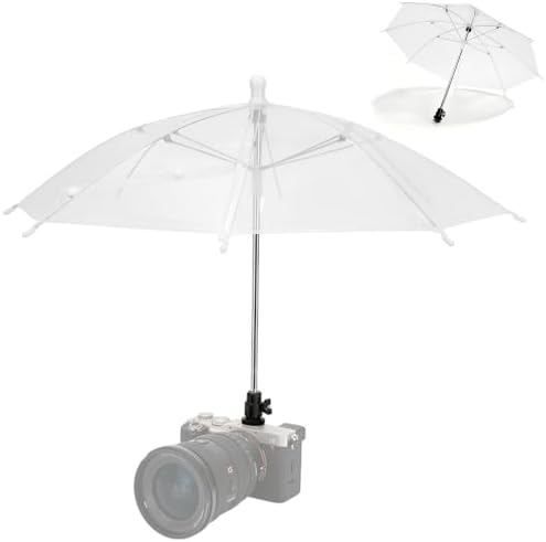 19.7" Camera Hot Shoe Umbrella Clear Camera Umbrella(NOT for Sunshade) by Kiorafoto