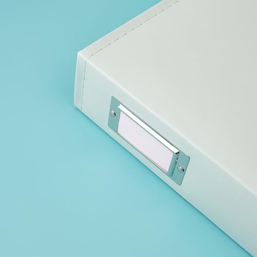 We R Memory Keepers 12x12 Photo Album - Faux Leather with 5 Page Protectors and Spine Label - Snag-Free D-Ring Scrapbooking Memory Album, Acid-Free, Mint - Image 4