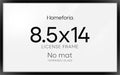 Homeforia 8.5x14 Black Marriage License Frame, High-End Metal, Glass by Homeforia