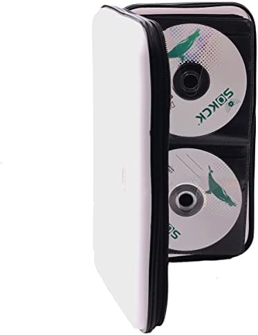 72 Capacity Heavy Duty Wallet, DVD Case Holder for Car, Hard Shell Sturdy,CD disc Binder, Booklet, Protective Blu-ray Wallet (72 Capacity,White) - Image 6