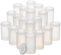 35mm Clear Film Canisters with Caps 20 Pcs Storage Containers by Unknown
