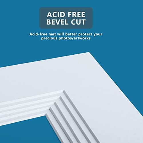 Somime 8x10 Precut Picture Mats,White 8x10 Picture Mats for 5x7 Photo - Image 5