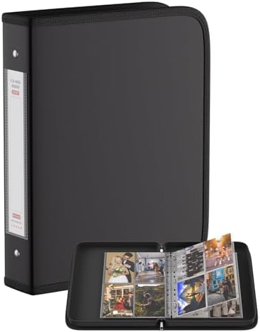 Tamfile Large 4x6" 400 Pocket Album, Fireproof Photo Binder with Plastic Sleeves (50 Pages), Waterproof Heavy Duty Photo Portfolio Folder with Clear Sheet Protectors, Each Page Holds 8 Pictures by Tamfile