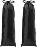 Tripod Case Bag, Nylon Tripod Storage Bag, Long Foldable Monopod Compact Carrying Organizer Pouch- Fitting for (Monopod/Light Stand/Umbrella/Travel) 18 x 6 In & 2 Pack & Black by YELARXI