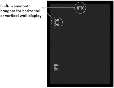 Americanflat 14x19 Poster Frame - Engineered Wood - Black - Image 6