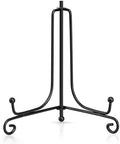 Artliving Plate Stands for Display, 5 Inch Black Iron Easel Plate Display Photo Holder Stand, Displays Picture Frames, Decorative Plates, Tablets and Art (2 pack) by Artliving