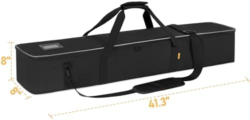 Multifunctional Tripod Bag 40 X 7 X 7 Inches / 101.5 X 18 X 18 cm Heavy Duty Tripod Carrying Case with Handle for Lights, Speakers, Cameras, Booms, Microphone Stands, Black - Image 3