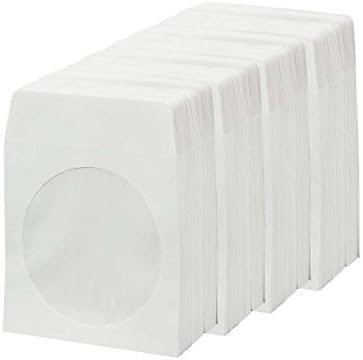 BestDuplicator White CD/DVD Paper Sleeves, 400 Pack by BestDuplicator