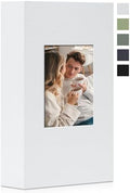 Photo Album 4x6 Pictures 300 Pockets Linen Cover White by Remowith