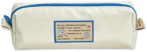 Monolike Unmatched Friends Block Pencil Case, Ivory - Pencil Pouch, Portable Pencil Bag, Pencil Case, Office Pouch case, Soft by Onlythingsilike