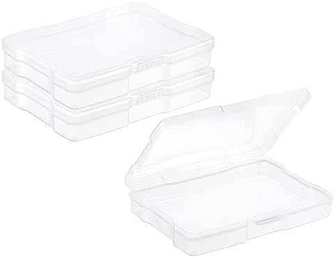 PATIKIL 4"x6" Photo Storage Box 2Pack Picture Organizer Cases Clear by PATIKIL