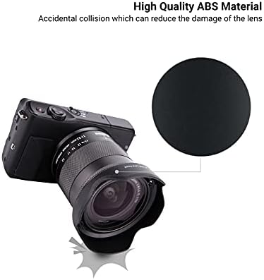 Lens Hood for Canon EF-M 11-22mm F4-5.6 is STM Lens, Reversible Lens Shade on EOS M6 Mark II M200 M100 M50, Replace Canon EW-60E Lens Hood - Image 5